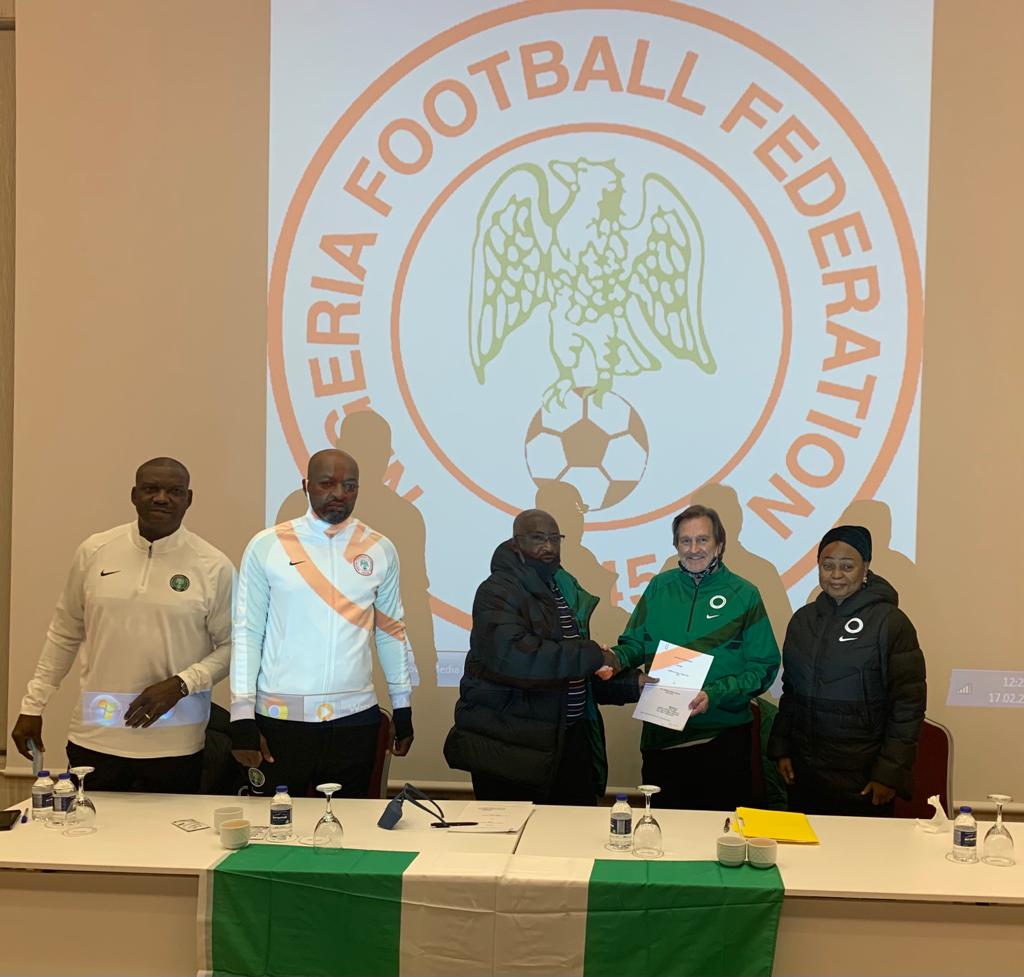 NFF Officially Unveil Waldrum As Super Falcons Head Coach (See Photo)