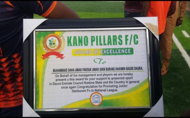 Kano Pillars honour football administrator, Muhammad Daha