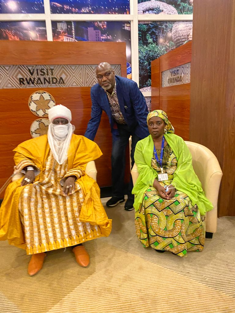 Emir of Kano Ado Bayero Cheers D'Tiger in Rwanda