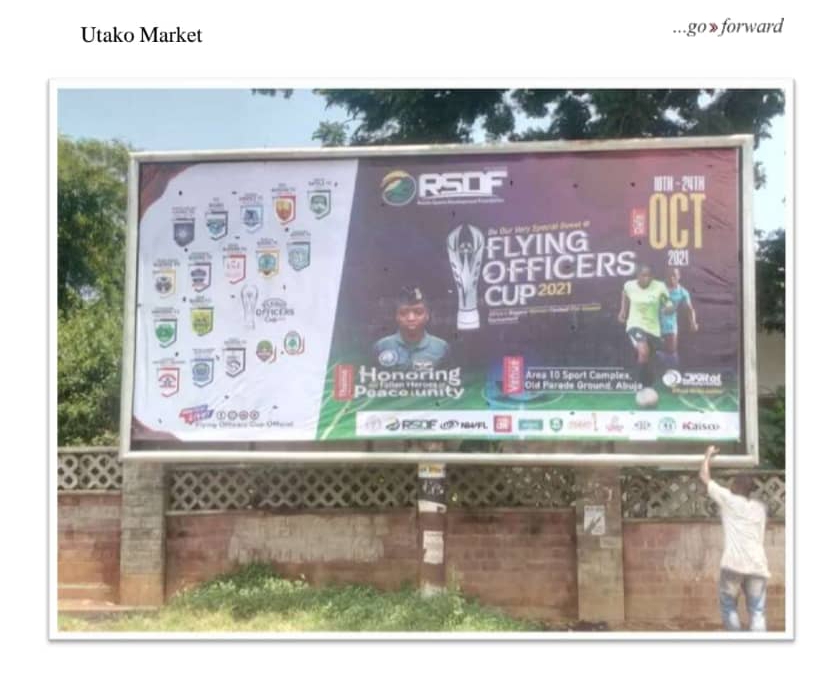 Flying Officers Cup Billboards Lits Abuja Ahead Of Kick-Off