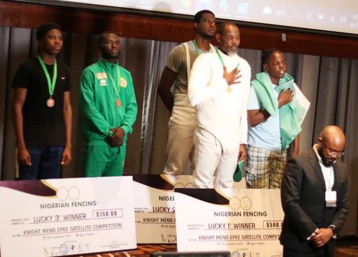 Tonye Sawari Wins The 2022 Knights Men's Épée Satellite Fencing Tourney In Lagos