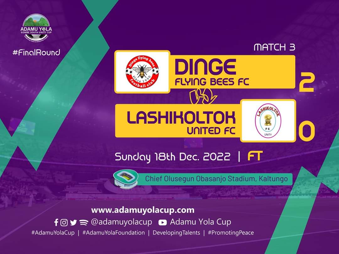 Adamu Yola Gombe South Unity Cup: Siyako Foundation Tames Panwa United to Set Up Semifinals Clash with Dinge Flying Bees