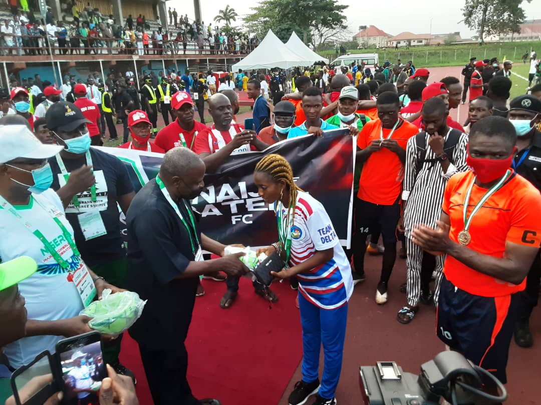 Edo 2020: Naija Ratels Gift Customised Premium Match Balls To Football Participating Teams